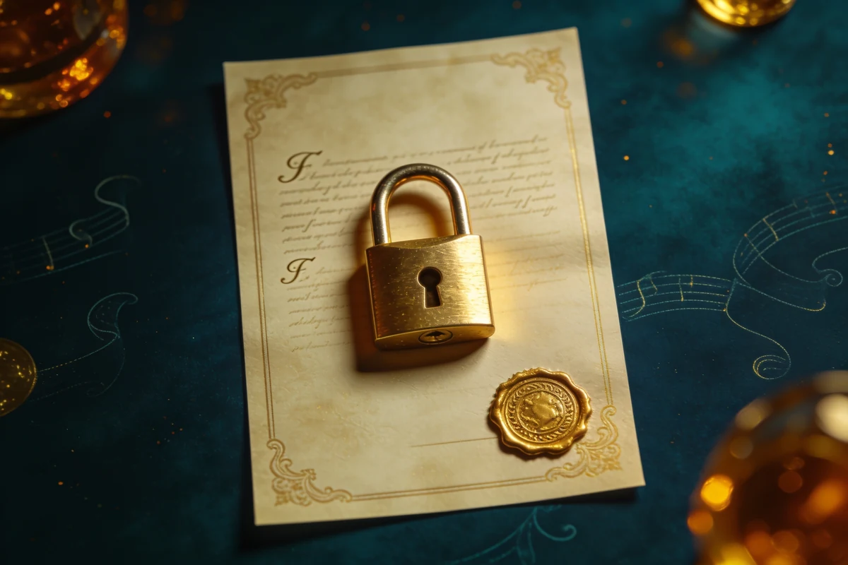 Secure document with a padlock representing the WinZir privacy policy